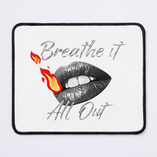 Item preview, Breathe it all out lips with flame designed and sold by Twilight Vision Music .