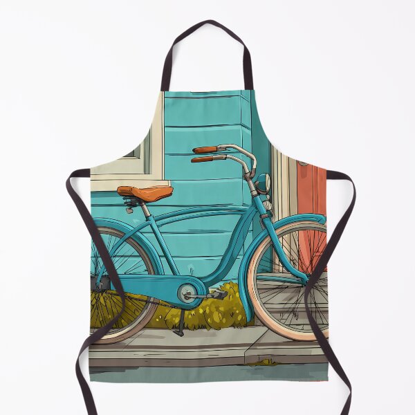 Item preview, Old Bike Landscapes Whimsical Characters Colorful Art Design designed and sold by ART ATTACK ZONE.