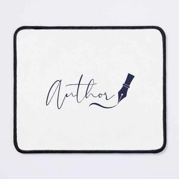 Item preview, Navy Author Elegant Script Typography Fountain Pen designed and sold by PKDWriterMerch.