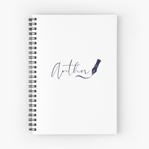 Item preview, Navy Author Elegant Script Typography Fountain Pen designed and sold by PKDWriterMerch.