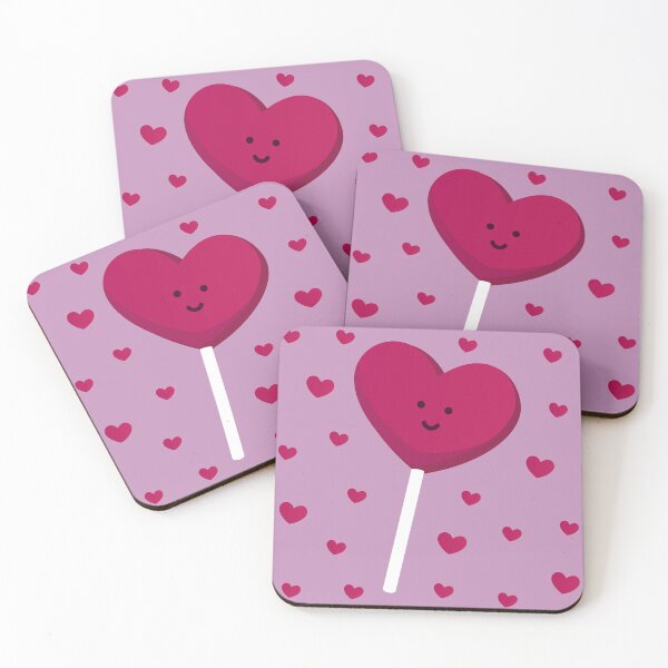 Item preview, Heart-shaped candy lollipop designed and sold by Denisse diseno.