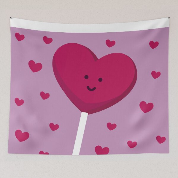 Item preview, Heart-shaped candy lollipop designed and sold by Denisse diseno.