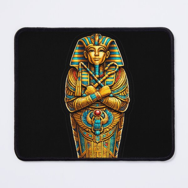 Item preview, Illustrated Egyptian Sarcophagus, Ancient Egyptian Art, Mystic Pharaoh Sticker designed and sold by DrizzyV.