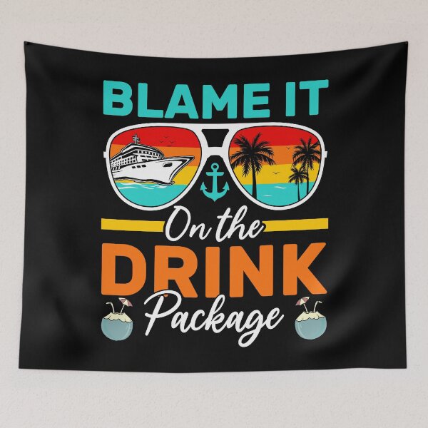 Item preview, Cruise Drink Package Sunset Humor designed and sold by KroghDs.