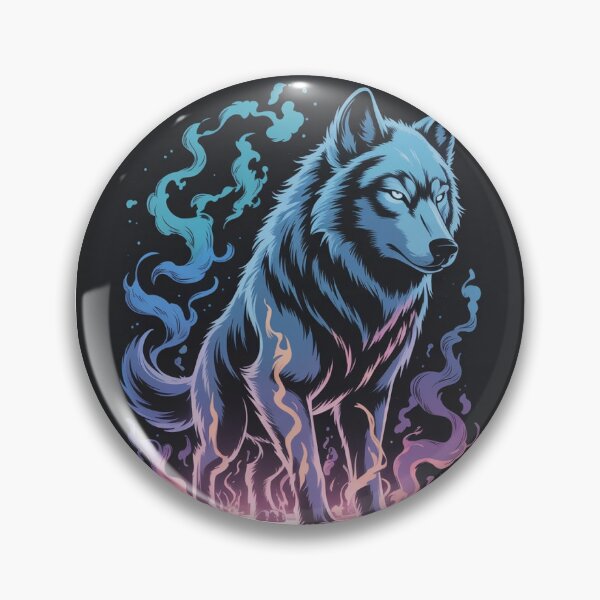 Item preview, Ethereal Flame Wolf – Mystic Fantasy Spirit designed and sold by myforestfog.