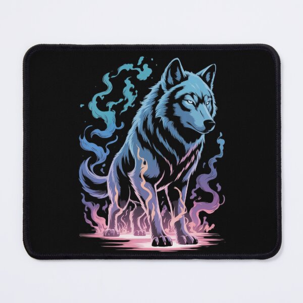 Item preview, Ethereal Flame Wolf – Mystic Fantasy Spirit designed and sold by myforestfog.