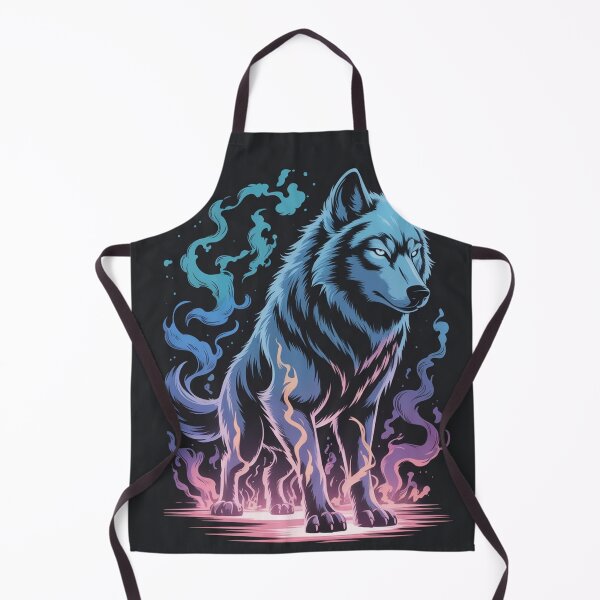 Item preview, Ethereal Flame Wolf – Mystic Fantasy Spirit designed and sold by myforestfog.