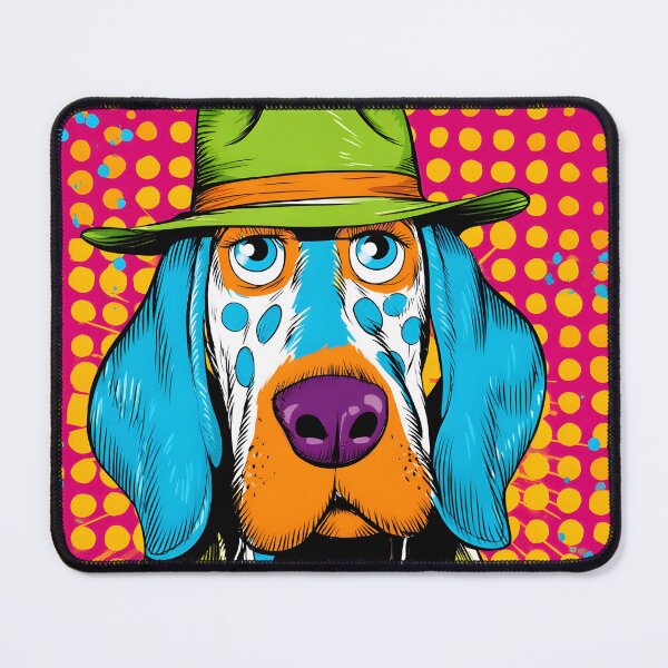 Item preview, Colorful Dog Detective in Pop Art Style designed and sold by Artessie.
