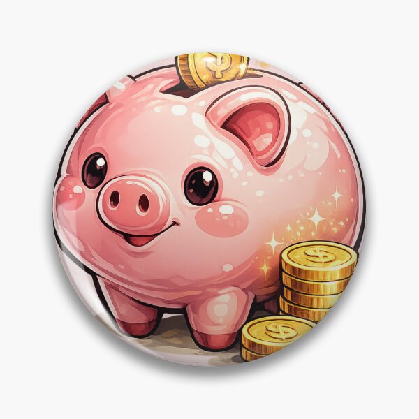 Item preview, Artistic Piggy Bank, Creative Piggy Bank, Finance and Savings Sticker designed and sold by DrizzyV.