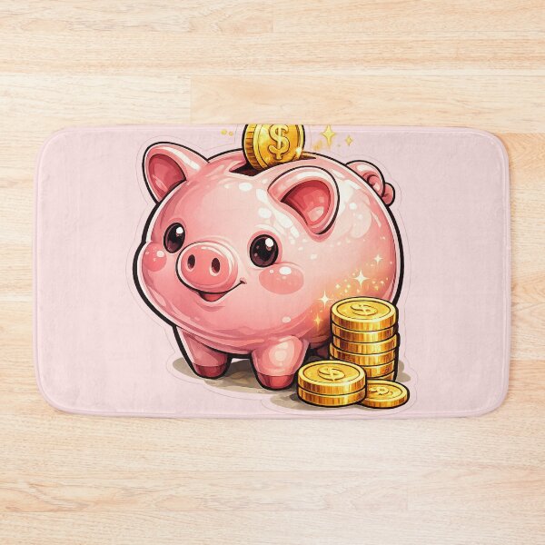 Item preview, Artistic Piggy Bank, Creative Piggy Bank, Finance and Savings Sticker designed and sold by DrizzyV.