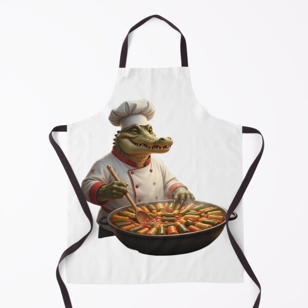 Item preview, Crocodile Chef: Master of Stuffed Veggies – Funny Egyptian Mahshi Cooking Art designed and sold by Fatomfatom.