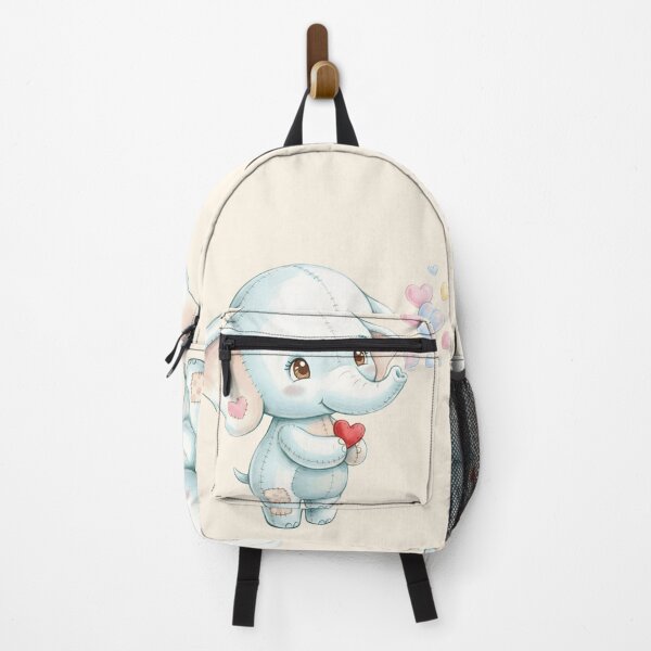 Item preview, Little Elephant Blowing Heart Bubbles designed and sold by HumTumMe.