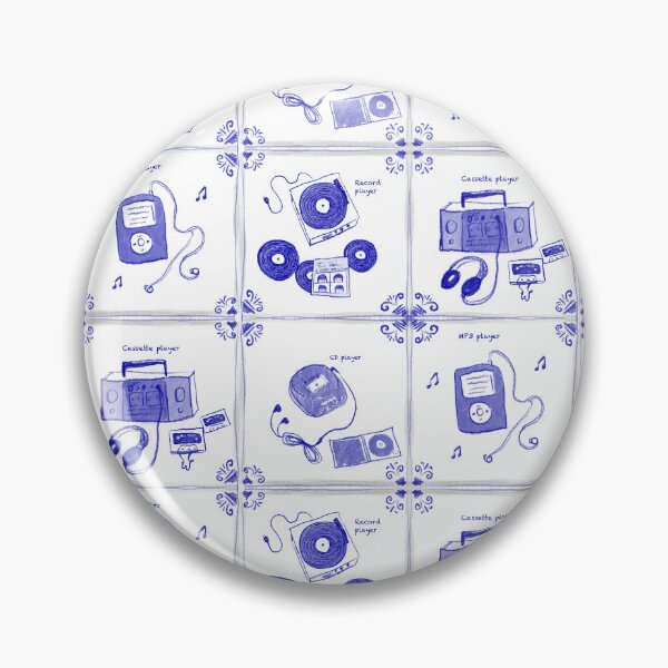 Item preview, Tunes Through Time in Blue designed and sold by The Sketchlight.