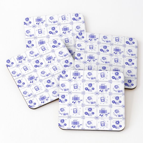 Item preview, Tunes Through Time in Blue designed and sold by The Sketchlight.