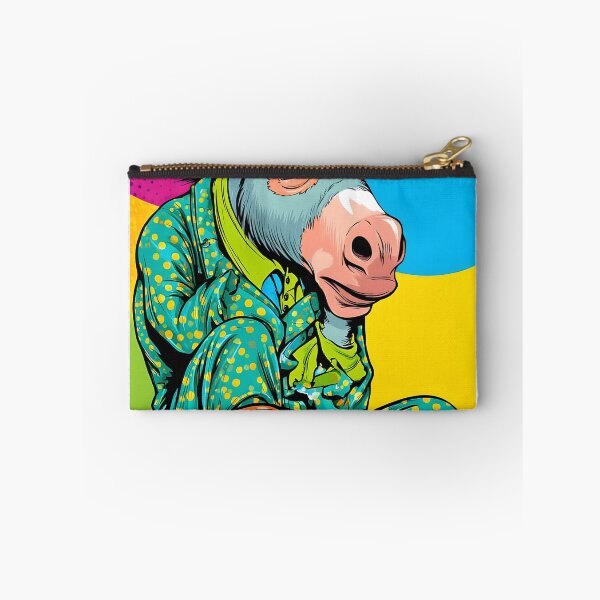 Item preview, Quirky Donkey in Pajamas with Coffee designed and sold by Artessie.
