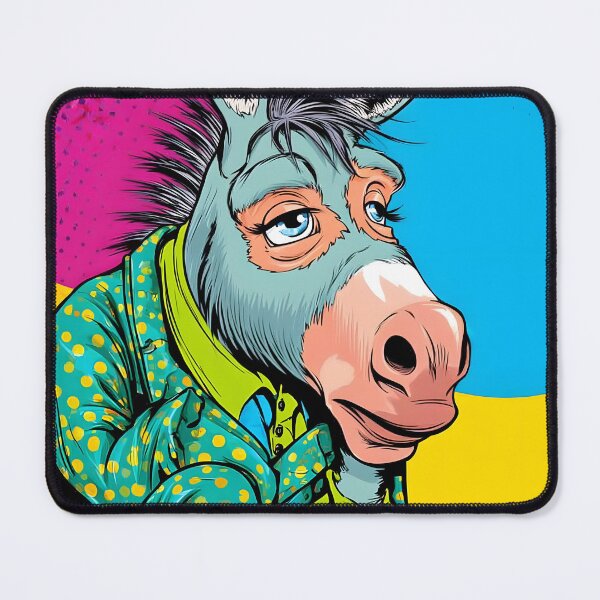 Item preview, Quirky Donkey in Pajamas with Coffee designed and sold by Artessie.