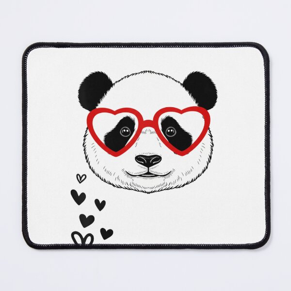 Item preview, Panda Heart Glasses Love Animal Valentine designed and sold by salmzouriart.
