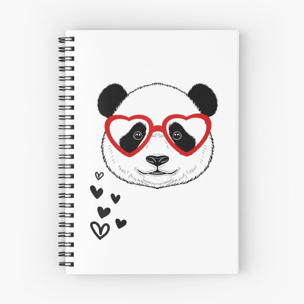Item preview, Panda Heart Glasses Love Animal Valentine designed and sold by salmzouriart.