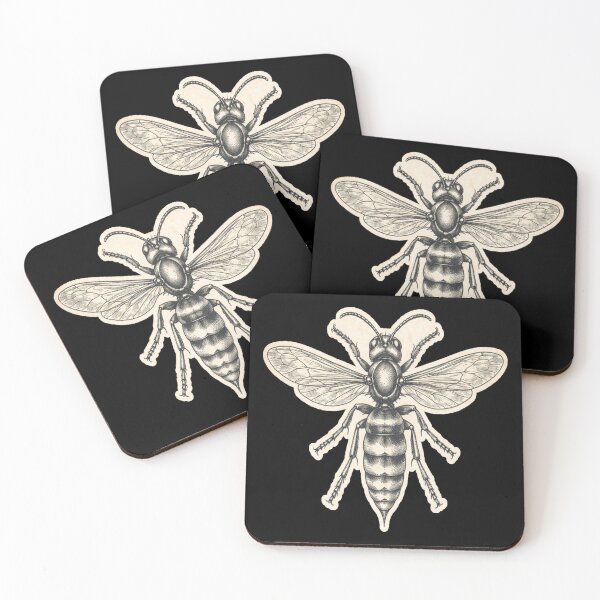 Item preview, Hornet Engraving Illustration – Gift for Book Lovers • Scientific Dark Academia Art designed and sold by JacobKAurumhead.