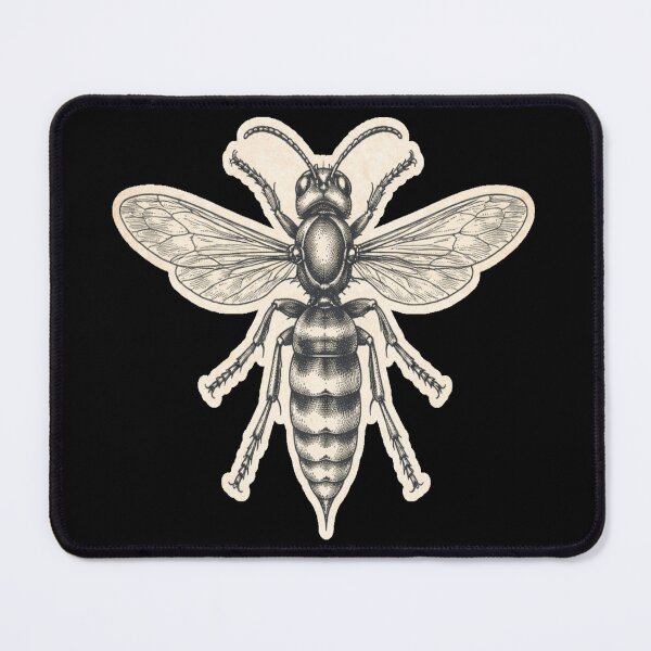 Item preview, Hornet Engraving Illustration – Gift for Book Lovers • Scientific Dark Academia Art designed and sold by JacobKAurumhead.