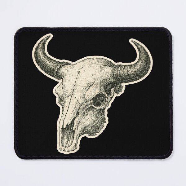 Item preview, Bison Skull Engraving Illustration – Gift for Book Lovers • Dark Academia Scientific Art designed and sold by JacobKAurumhead.