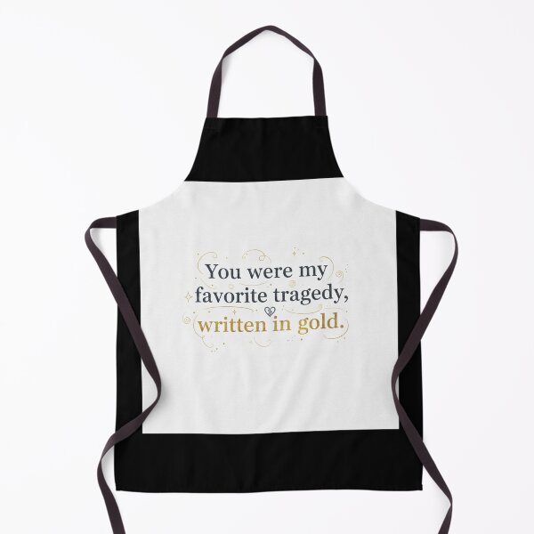 Item preview, Golden Tragedy - Romantic Calligraphy Quote Art 2 designed and sold by shy8.