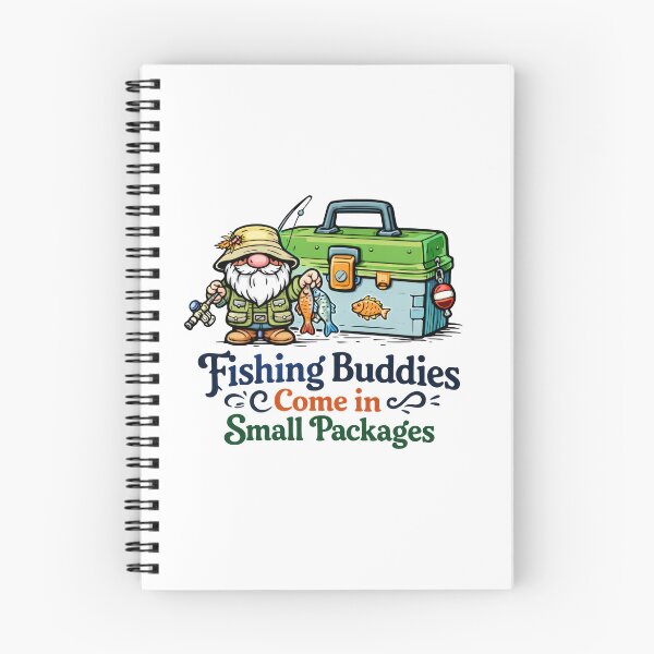 Item preview, Fishing Buddies Come in Small Packages Gnome Illustration designed and sold by Moriarty's Digital Visions.