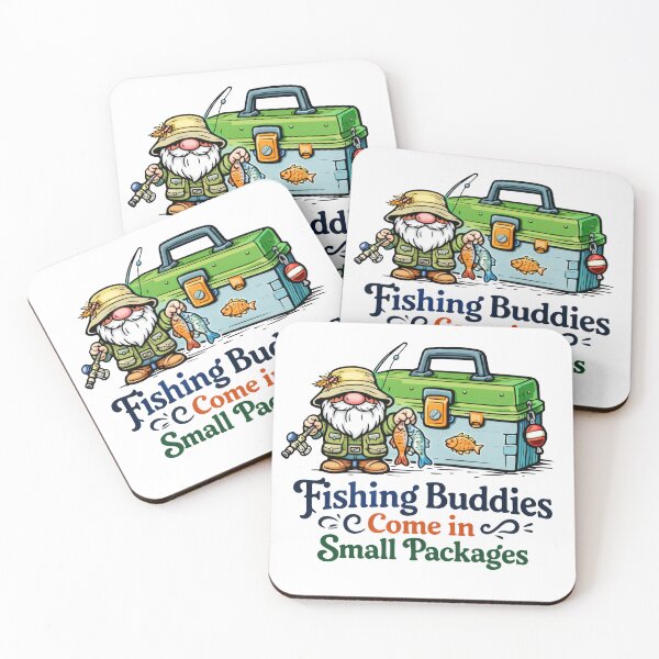 Item preview, Fishing Buddies Come in Small Packages Gnome Illustration designed and sold by Moriarty's Digital Visions.