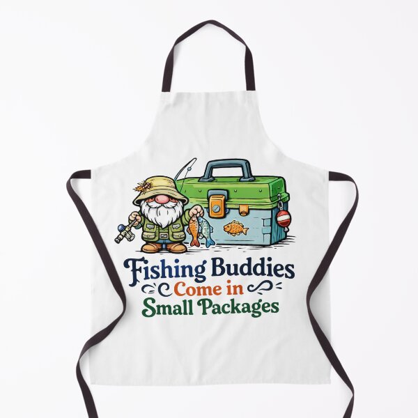 Item preview, Fishing Buddies Come in Small Packages Gnome Illustration designed and sold by Moriarty's Digital Visions.