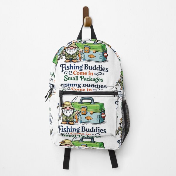 Item preview, Fishing Buddies Come in Small Packages Gnome Illustration designed and sold by Moriarty's Digital Visions.