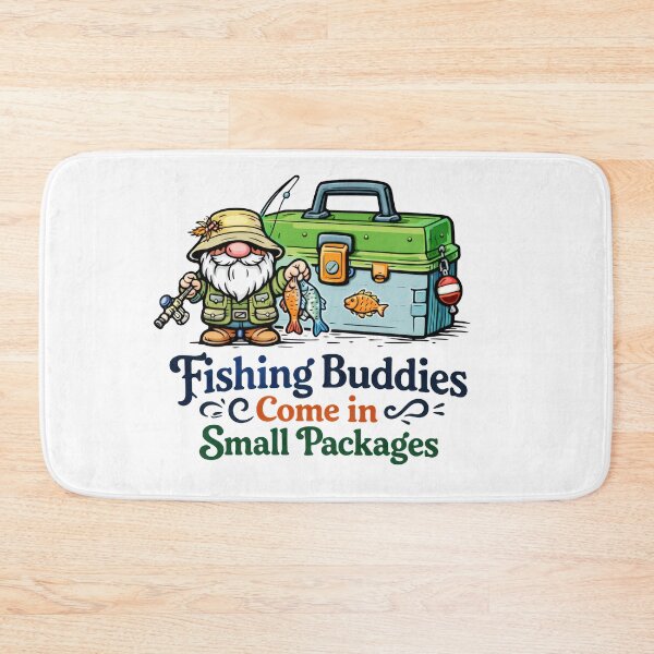 Item preview, Fishing Buddies Come in Small Packages Gnome Illustration designed and sold by Moriarty's Digital Visions.