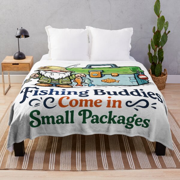Item preview, Fishing Buddies Come in Small Packages Gnome Illustration designed and sold by Moriarty's Digital Visions.