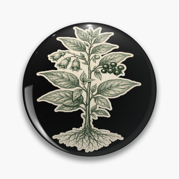 Item preview, Medicinal Plant Engraving Illustration – Gift for Book Lovers • Botanical Dark Academia Art designed and sold by JacobKAurumhead.