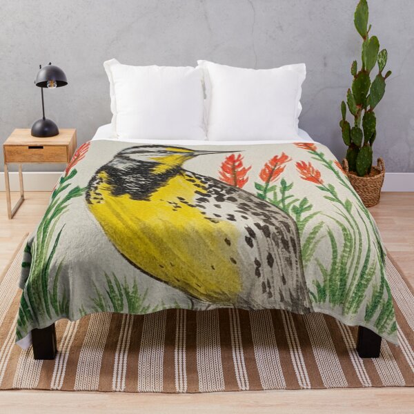 Item preview, Wyoming state bird and flower, the meadowlark and Indian paintbrush designed and sold by Matt Starr Fine Art .