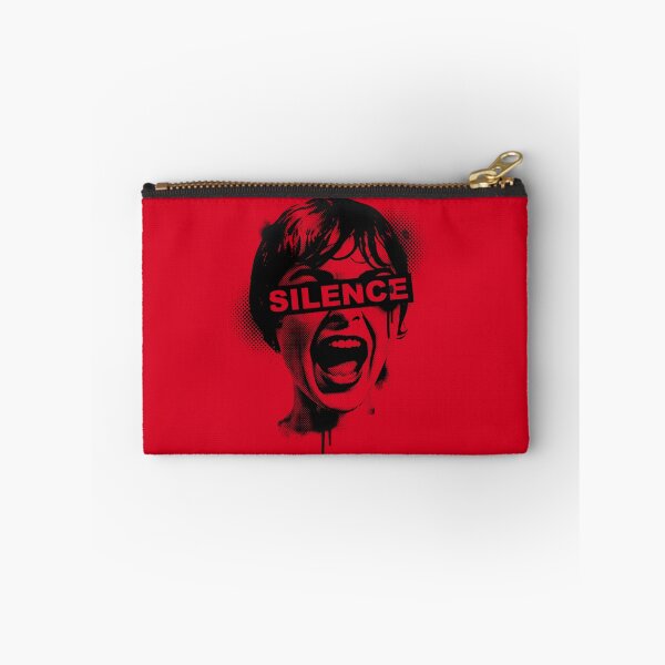 Item preview, Silence Censored Screaming Woman Halftone Grunge Aesthetic designed and sold by MarCinu Art.