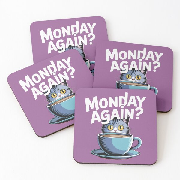 Item preview, ? “Monday Again?” – Funny Cat Design on All Your Favorite Products designed and sold by Bittor18.