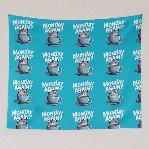 Item preview, ? “Monday Again?” – Funny Cat Design on All Your Favorite Products designed and sold by Bittor18.