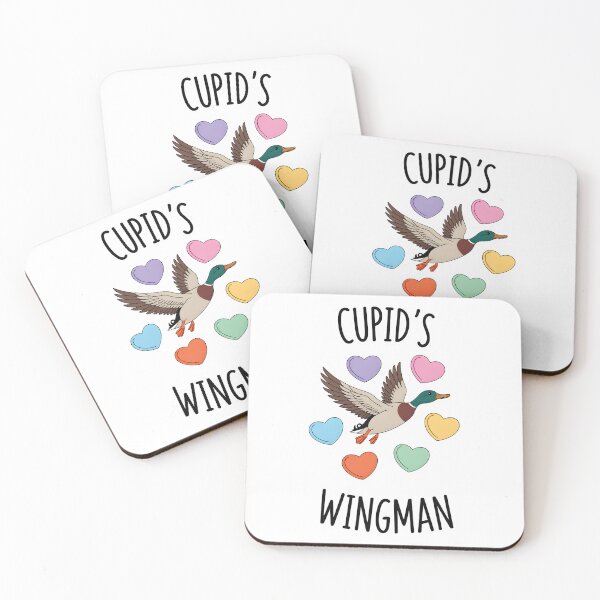 Item preview, Cupid's Wingman | Funny Mallard Duck Valentine Pun designed and sold by Snifferius.