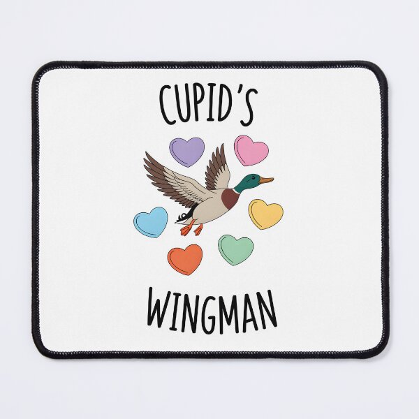 Item preview, Cupid's Wingman | Funny Mallard Duck Valentine Pun designed and sold by Snifferius.