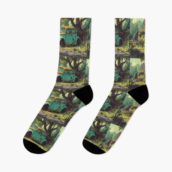 Item preview, Car Nature Landscapes Whimsical Characters Colorful Art Design designed and sold by ART ATTACK ZONE.