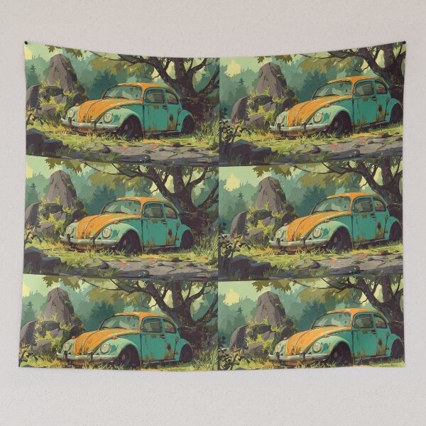 Item preview, Car Nature Landscapes Whimsical Characters Colorful Art Design designed and sold by ART ATTACK ZONE.