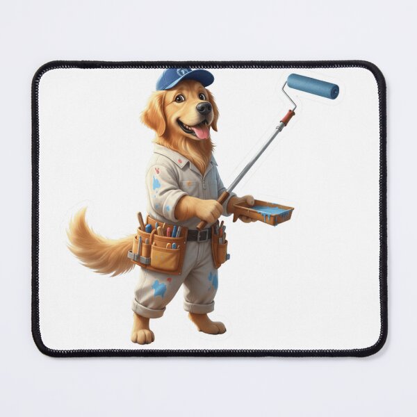 Item preview, Expert Golden Retriever Painter - Cute Dog House Painting & Home Decor Art designed and sold by Fatomfatom.