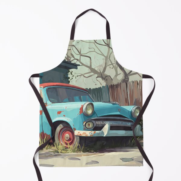 Item preview, Retro Car Landscapes Whimsical Characters Colorful Art Design designed and sold by ART ATTACK ZONE.