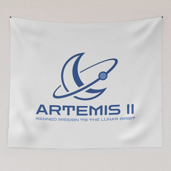 Item preview, Artemis II Artemis 2 Manned Mission to Lunar Orbit Modern Space Logo designed and sold by KiwiRider.