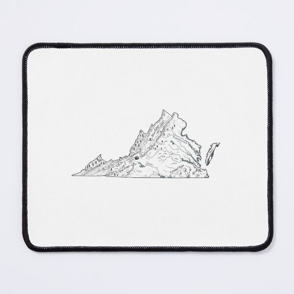 Item preview, Virginia Illustrated Map – Hand-Drawn Rivers & Nature Adventure Sketch designed and sold by Paper Drip.