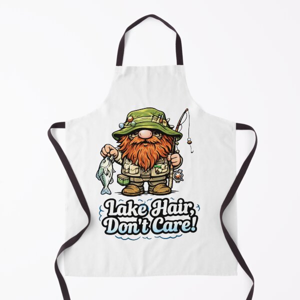 Item preview, Lake Hair, Don’t Care! Fishing Gnome Illustration designed and sold by Moriarty's Digital Visions.