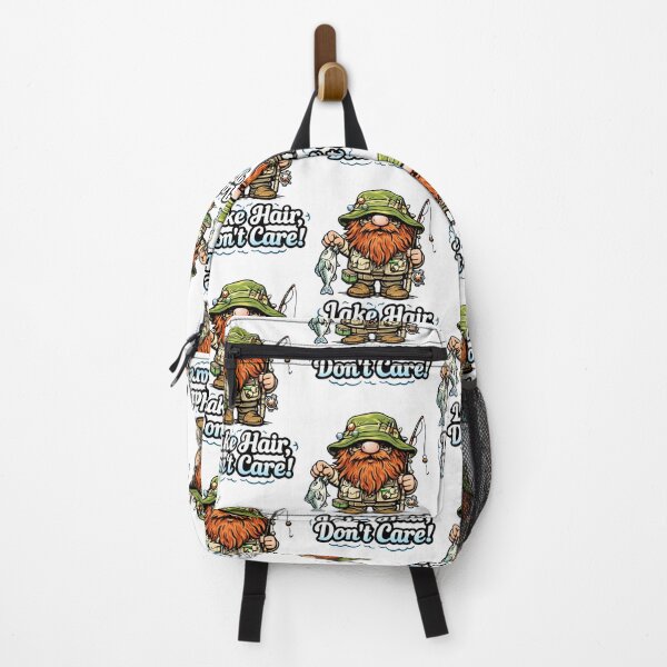 Item preview, Lake Hair, Don’t Care! Fishing Gnome Illustration designed and sold by Moriarty's Digital Visions.