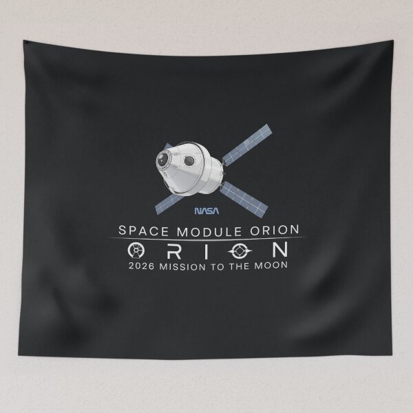 Item preview, NASA Orion Space Module 2026 Mission to the Moon Art designed and sold by KiwiRider.