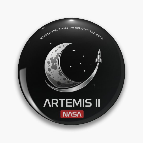Item preview, Artemis II Manned Moon Mission Classic NASA Space Logo Art designed and sold by KiwiRider.