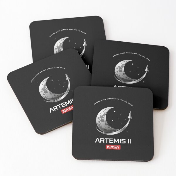 Item preview, Artemis II Manned Moon Mission Classic NASA Space Logo Art designed and sold by KiwiRider.